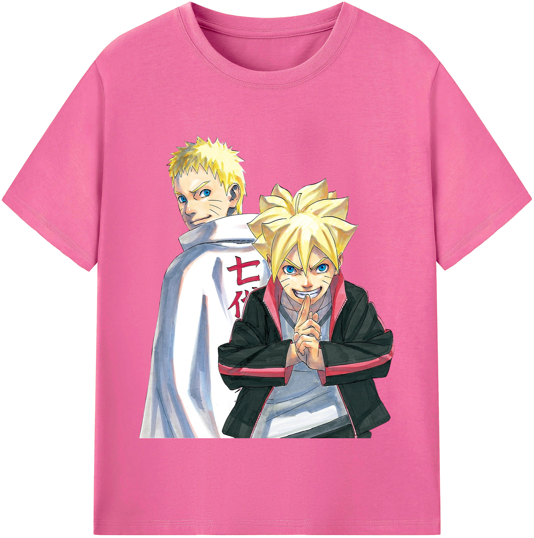 （画像用） NARUTO -ナルト- うずまき ボルト Uzumaki Boruto レディースカジュアルプリントTシャツ（綿100％）